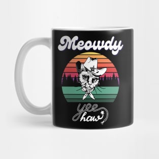 Meowdy Texan Cat Mug